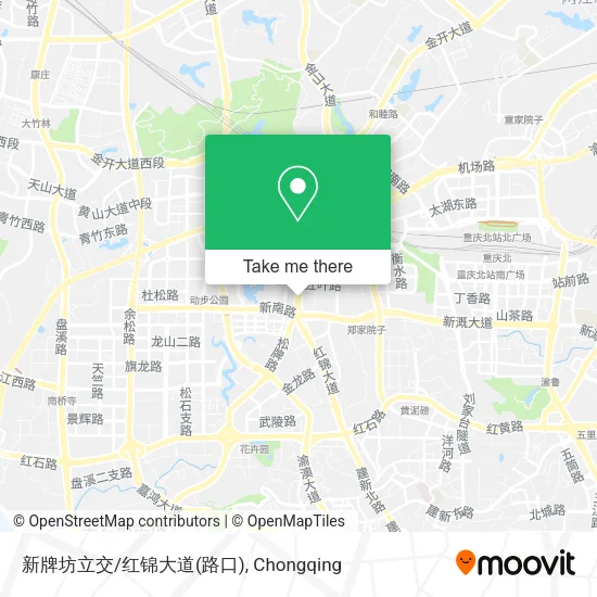 新牌坊立交/红锦大道(路口) map