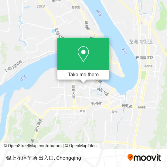 锦上花停车场-出入口 map