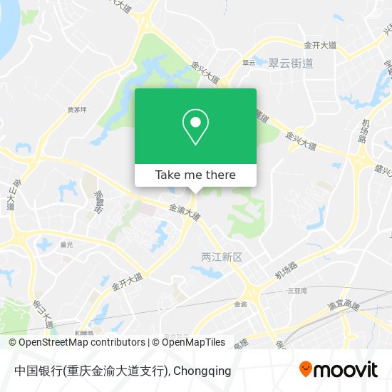 中国银行(重庆金渝大道支行) map