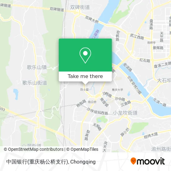 中国银行(重庆杨公桥支行) map