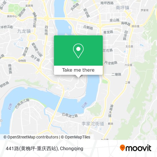 441路(黄桷坪-重庆西站) map