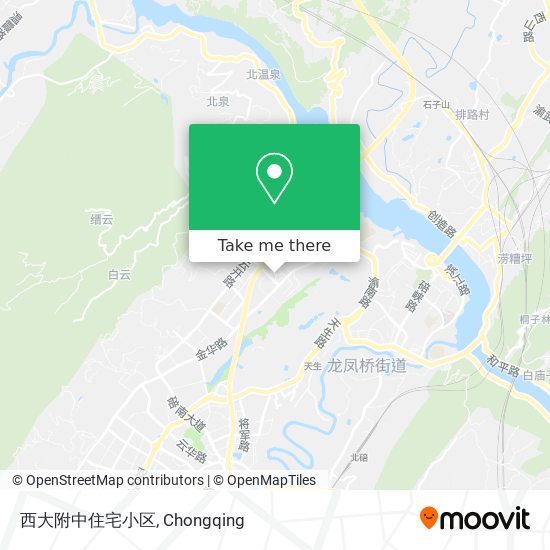 西大附中住宅小区 map