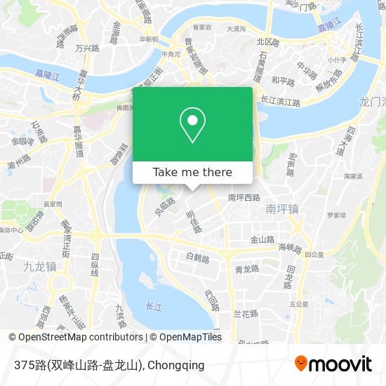375路(双峰山路-盘龙山) map