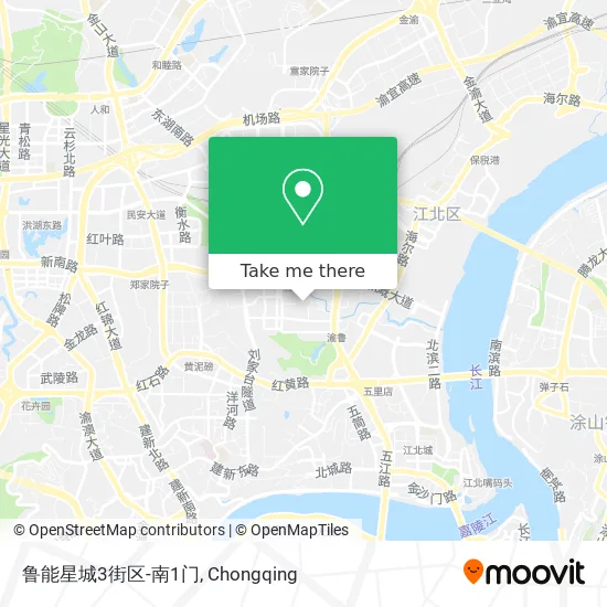 鲁能星城3街区-南1门 map