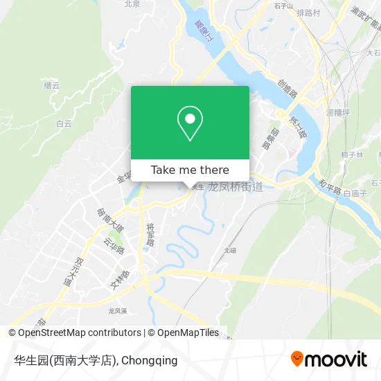 华生园(西南大学店) map
