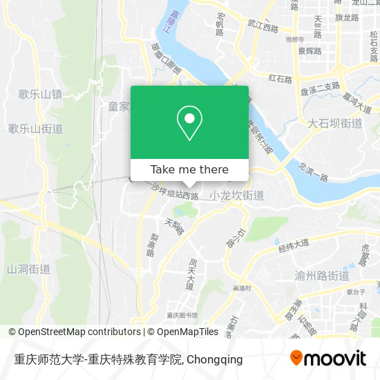 重庆师范大学-重庆特殊教育学院 map