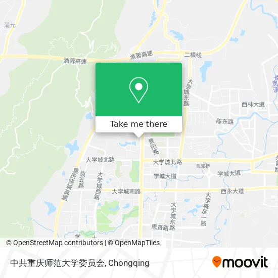 中共重庆师范大学委员会 map