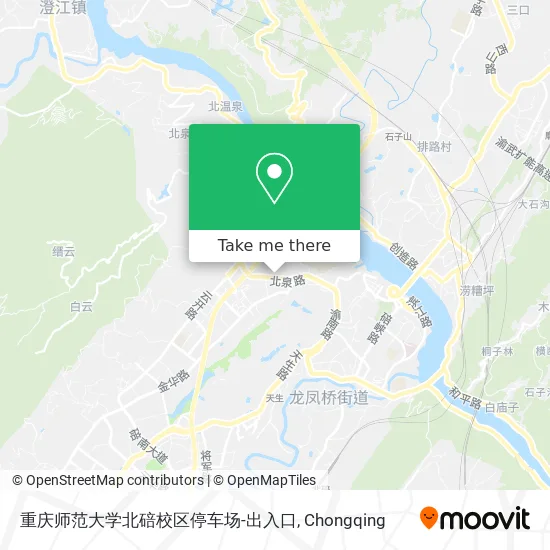 重庆师范大学北碚校区停车场-出入口 map