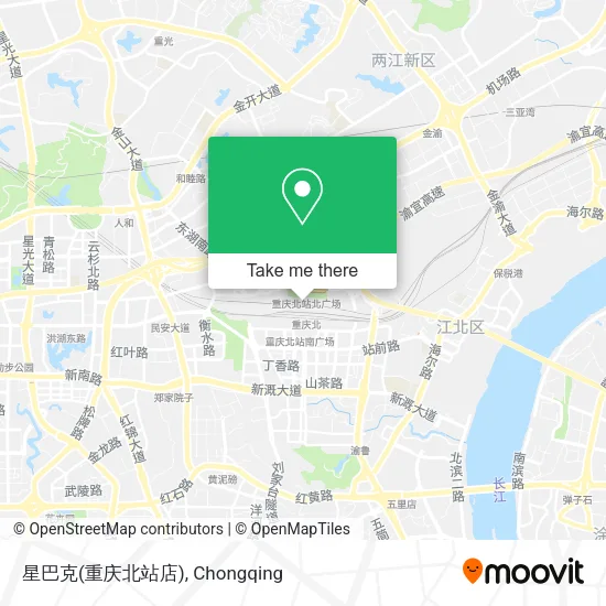 星巴克(重庆北站店) map