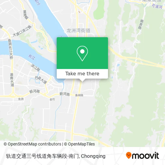 轨道交通三号线道角车辆段-南门 map