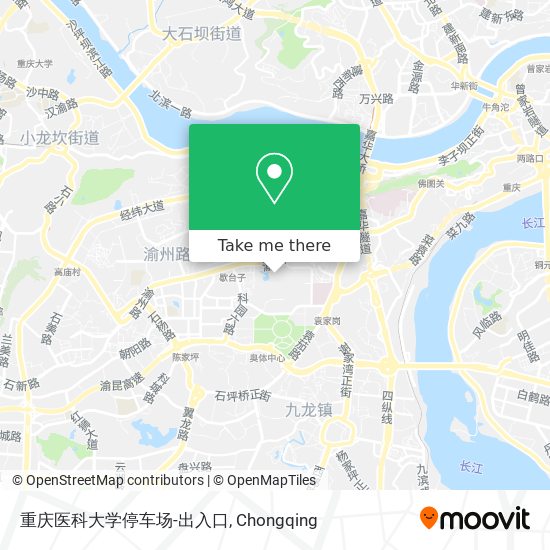 重庆医科大学停车场-出入口 map