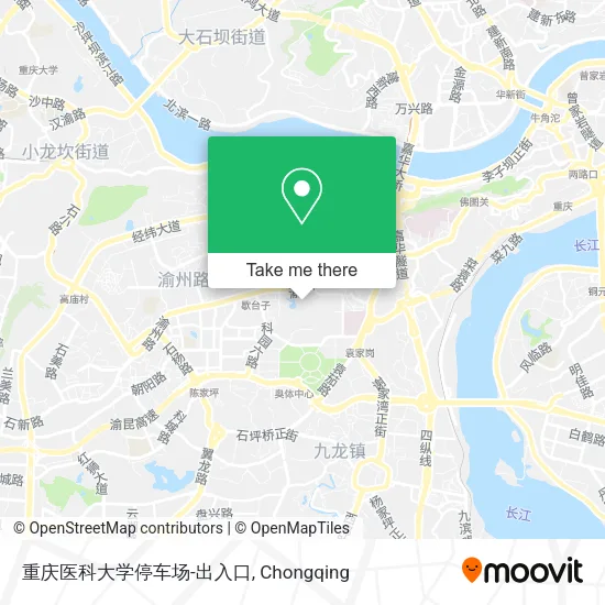 重庆医科大学停车场-出入口 map