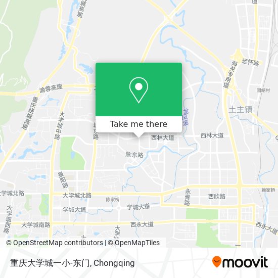 重庆大学城一小-东门 map