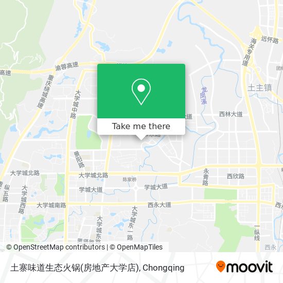 土寨味道生态火锅(房地产大学店) map
