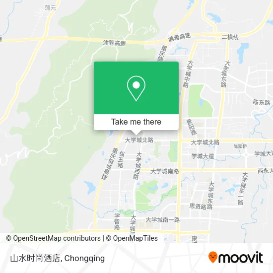 山水时尚酒店 map