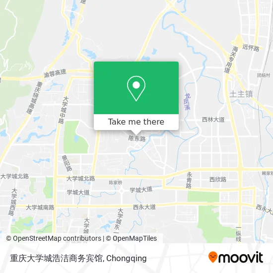 重庆大学城浩洁商务宾馆 map