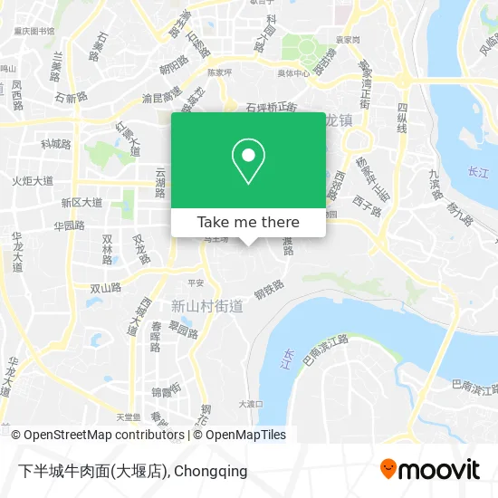 下半城牛肉面(大堰店) map