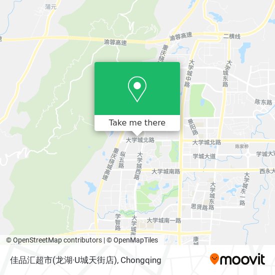 佳品汇超市(龙湖·U城天街店) map