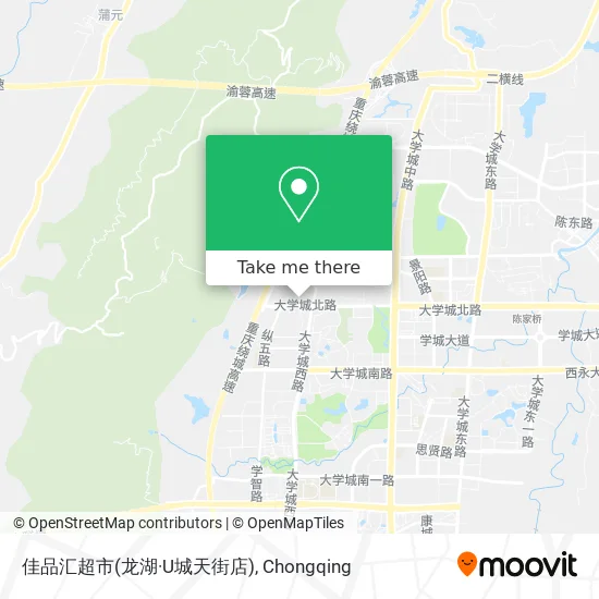 佳品汇超市(龙湖·U城天街店) map