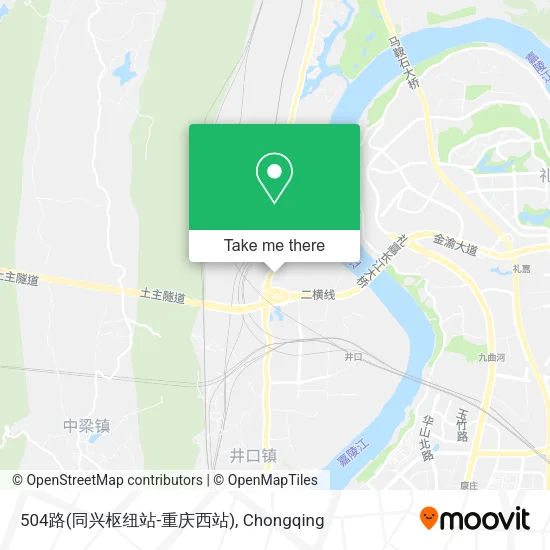 504路(同兴枢纽站-重庆西站) map