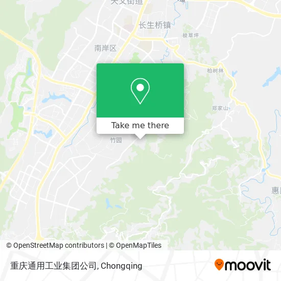 重庆通用工业集团公司 map