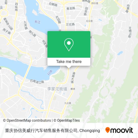 重庆协信美威行汽车销售服务有限公司 map