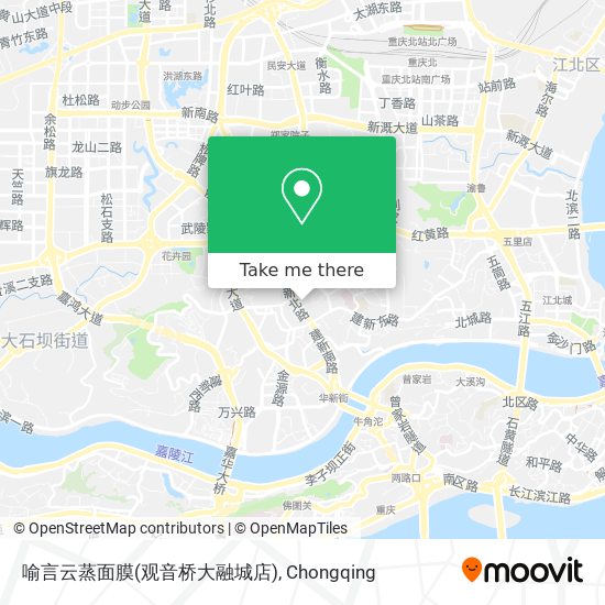 喻言云蒸面膜(观音桥大融城店) map