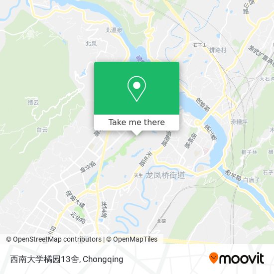 西南大学橘园13舍 map