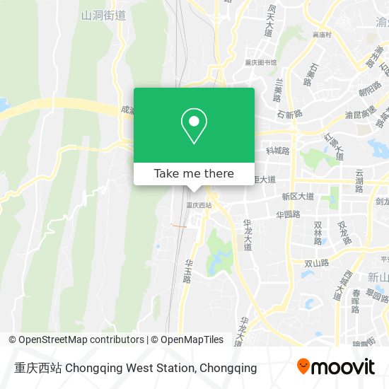 重庆西站 Chongqing West Station map