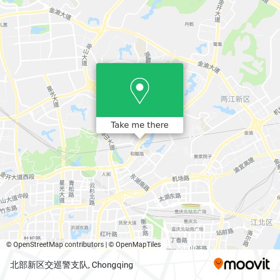 北部新区交巡警支队 map