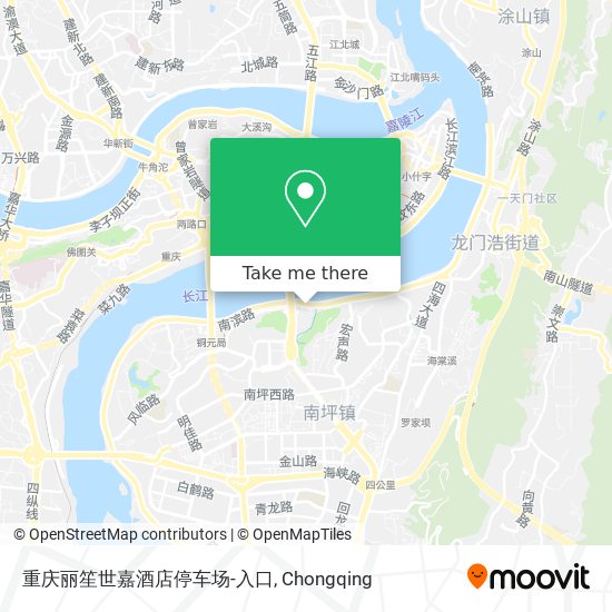 重庆丽笙世嘉酒店停车场-入口 map