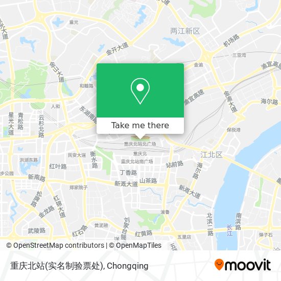 重庆北站(实名制验票处) map
