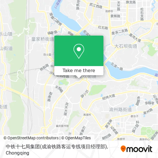 中铁十七局集团(成渝铁路客运专线项目经理部) map