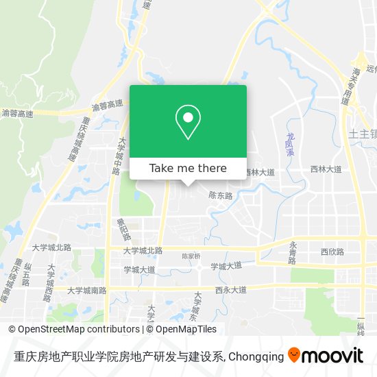 重庆房地产职业学院房地产研发与建设系 map