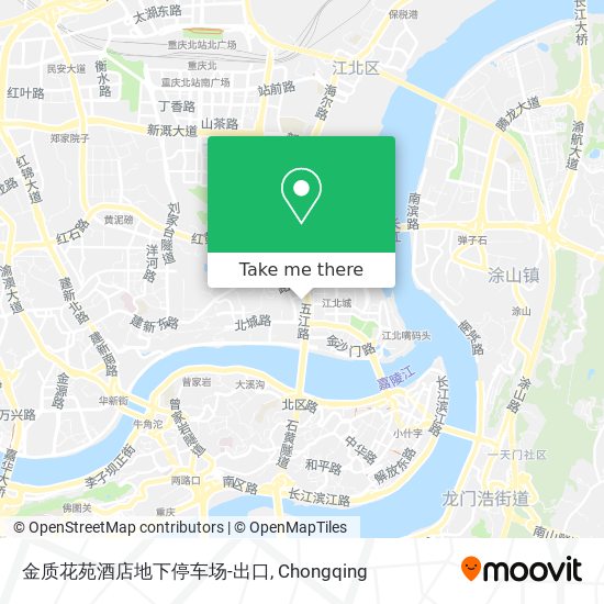 金质花苑酒店地下停车场-出口 map