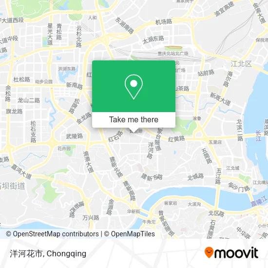 洋河花市 map