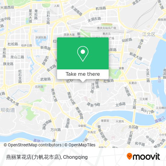 燕丽莱花店(力帆花市店) map