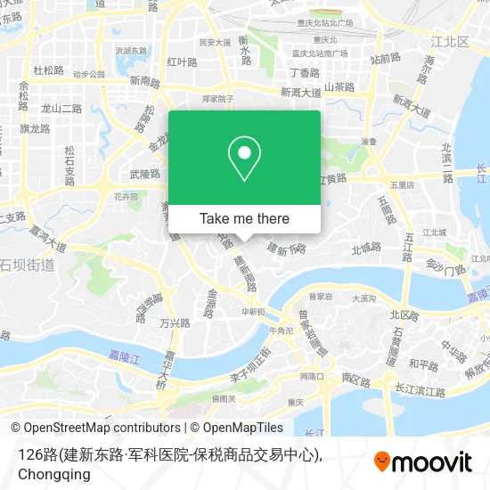126路(建新东路·军科医院-保税商品交易中心) map
