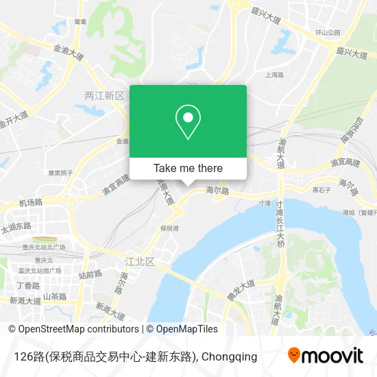 126路(保税商品交易中心-建新东路) map