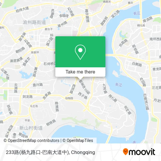 233路(杨九路口-巴南大道中) map