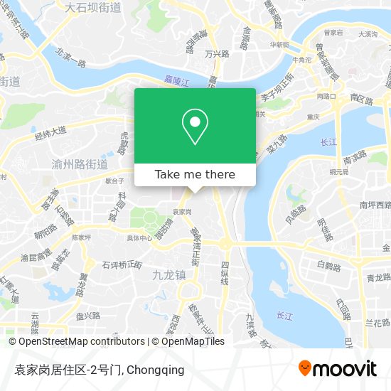 袁家岗居住区-2号门 map