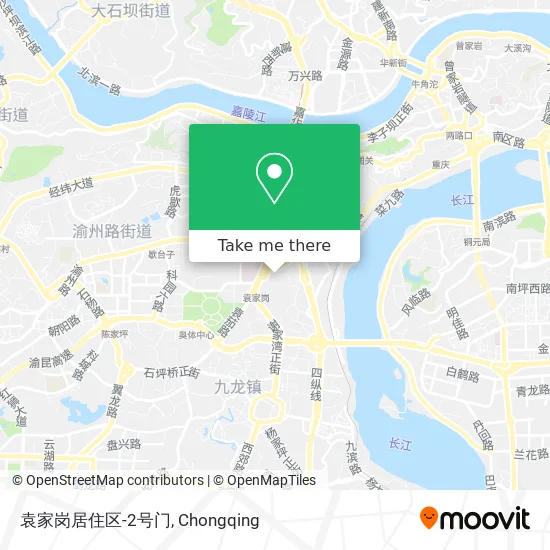 袁家岗居住区-2号门 map