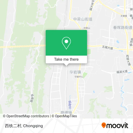 西铁二村 map