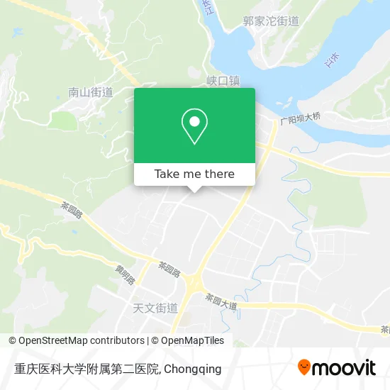 重庆医科大学附属第二医院 map