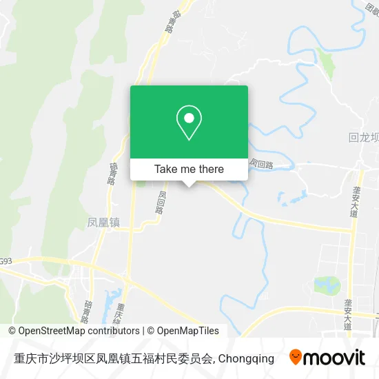 重庆市沙坪坝区凤凰镇五福村民委员会 map