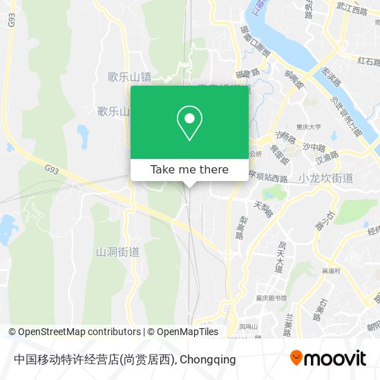中国移动特许经营店(尚赏居西) map