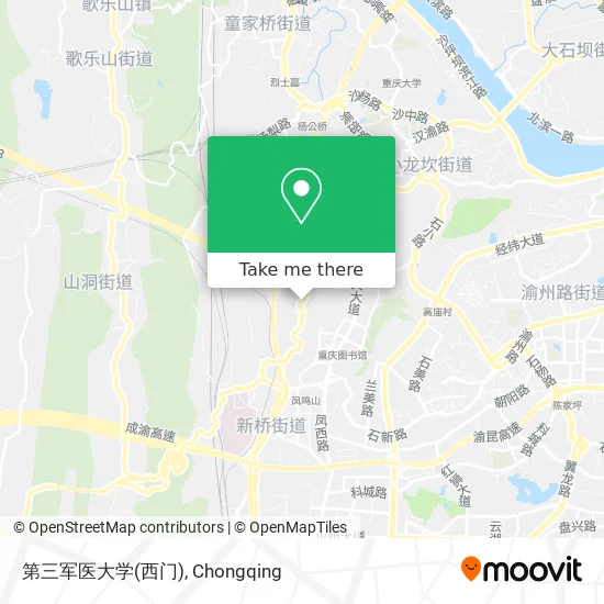 第三军医大学(西门) map