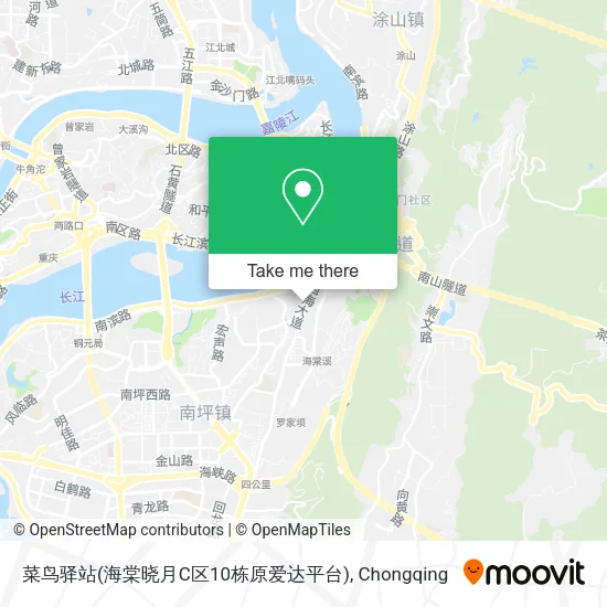 菜鸟驿站(海棠晓月C区10栋原爱达平台) map