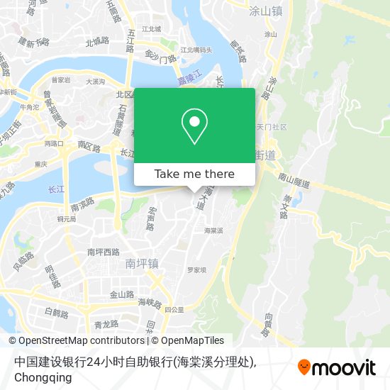 中国建设银行24小时自助银行(海棠溪分理处) map