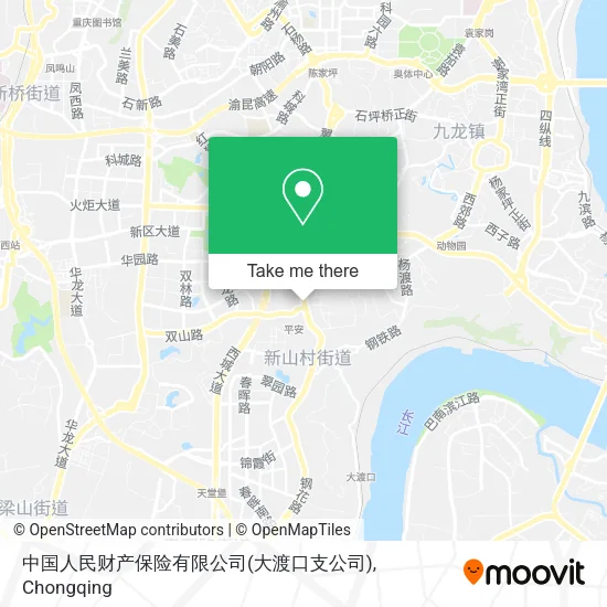 中国人民财产保险有限公司(大渡口支公司) map